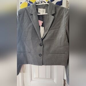 Haver and Blair London Gray Pinstripe Women's Blazer